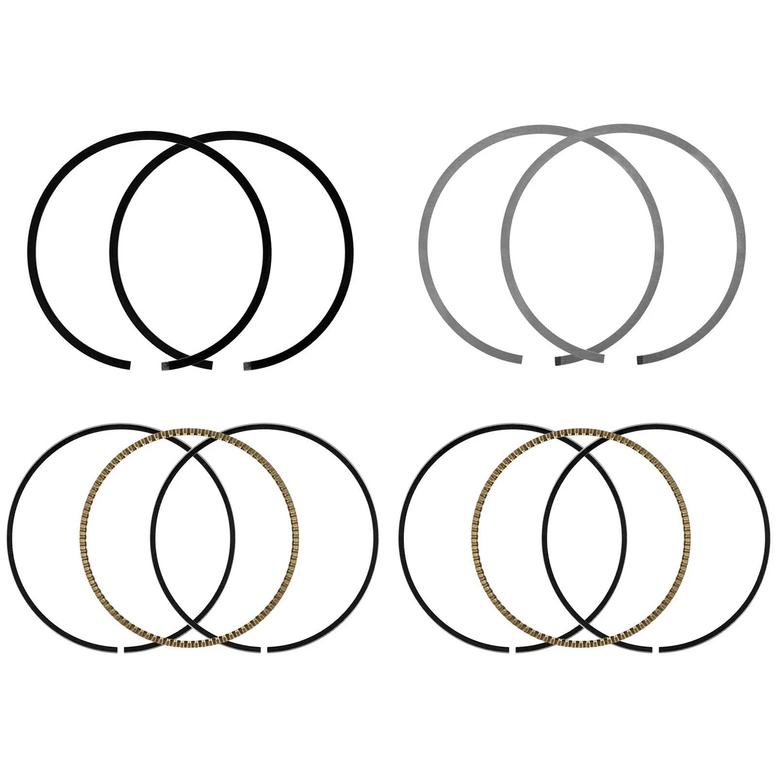 Caltric Piston Rings For Polaris RZR XP 4 1000 EPS 2014-2018 SidexSide