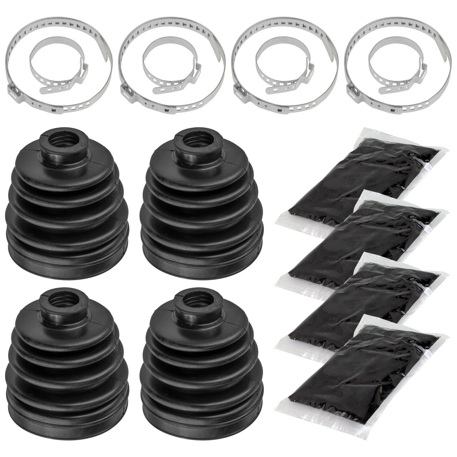 2 Rear Axle Inner And Outer CV Boot Kits for Polaris Sportsman 500 4X4 HO 99-05