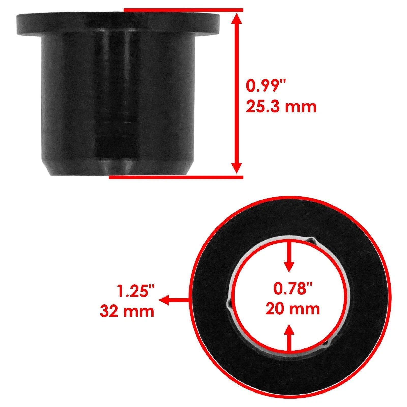 4 Pivot Bar Bushing for MTD 7410660A 7410660 9410660 741-0660A 741-0660 941-0660