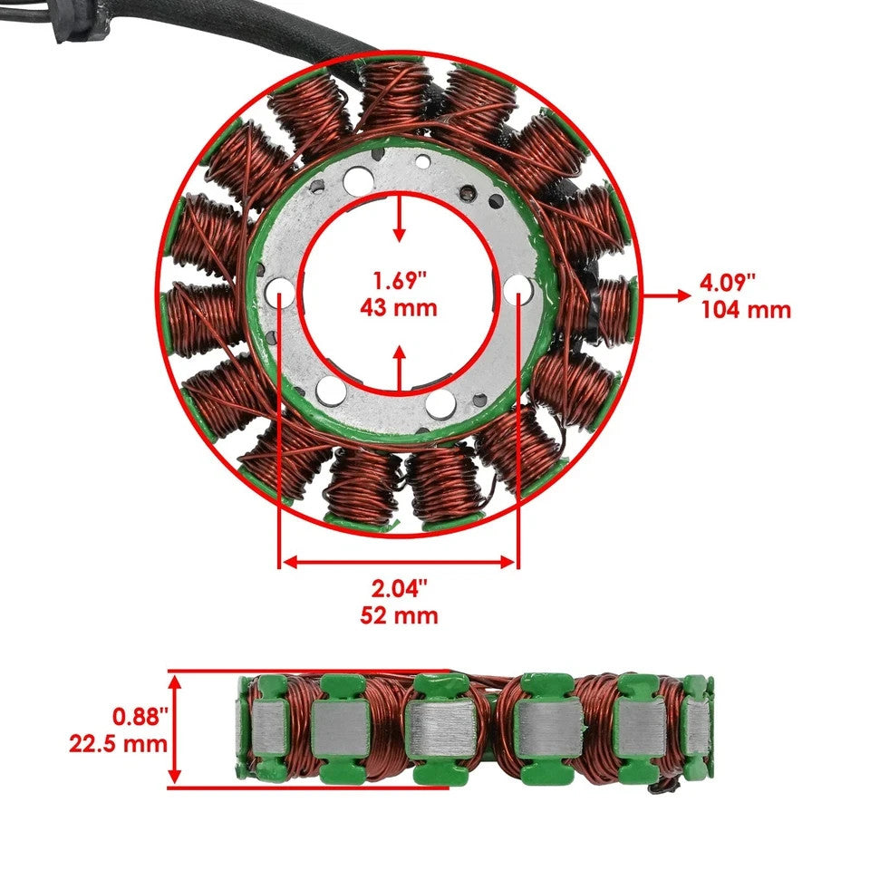 Stator & Gasket for Kawasaki Ninja ZX-6R ZX6R ZX636 ZX 636 2013 2014 2015-2017