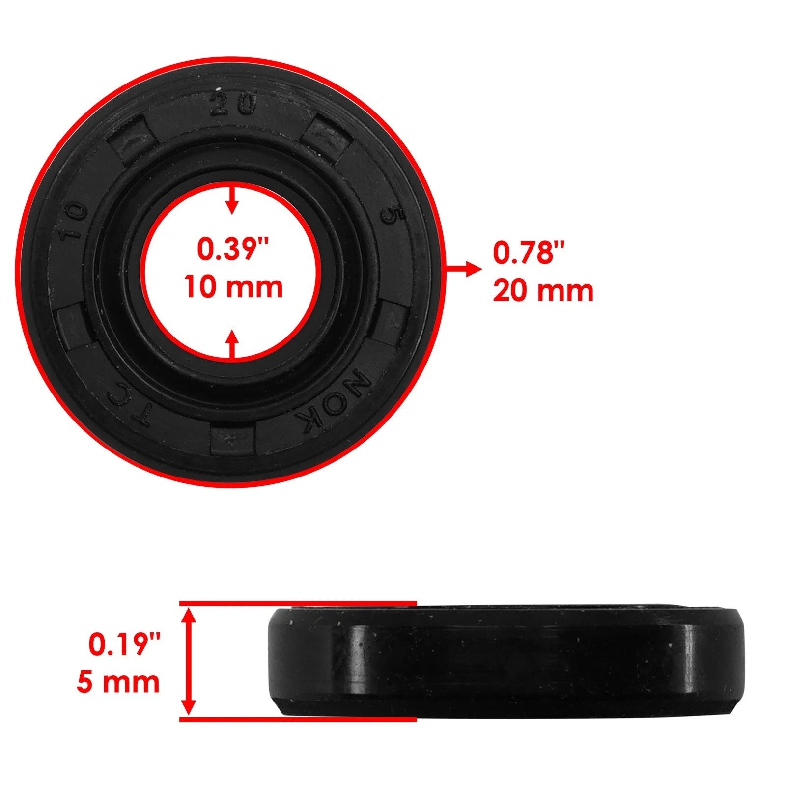 Water Pump Oil Seal w/ Mechanical Seal for Kawasaki KAF620 Mule 4000 2009-2022 