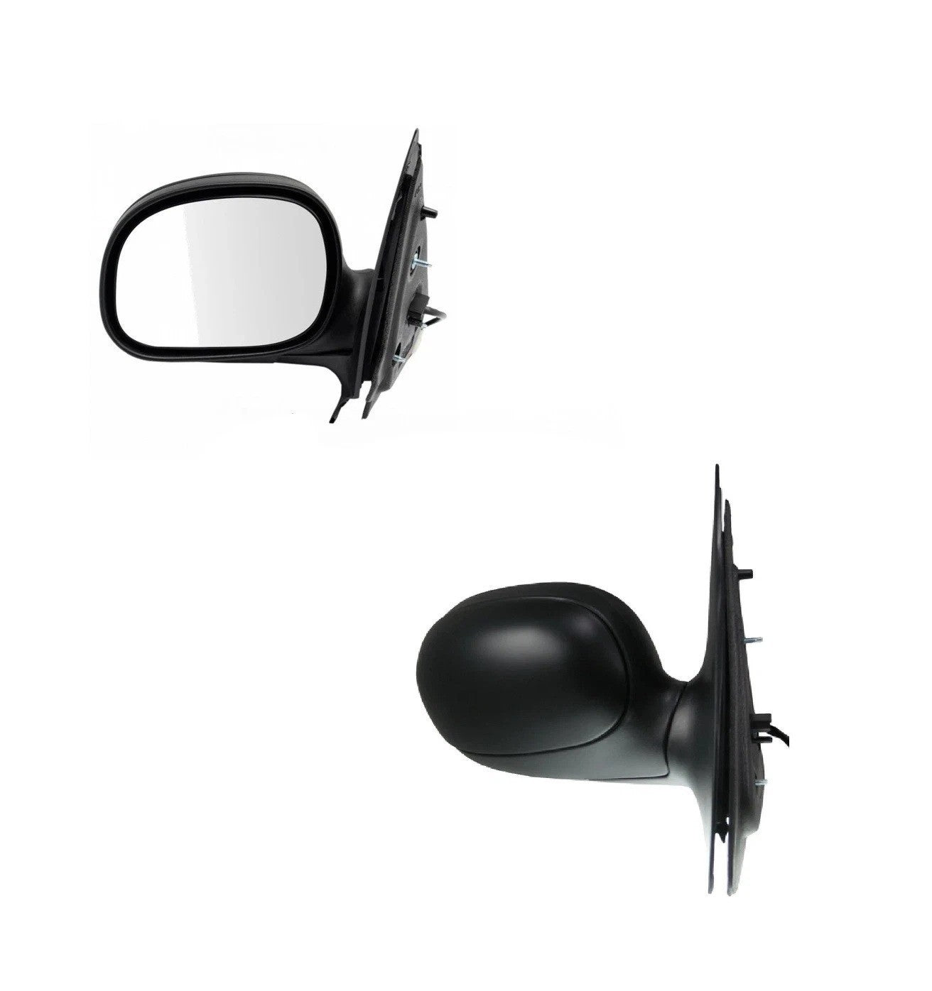 Flat Black Power Side Mirrors Pair Set Left & Right for 98-02 Ford Expedition