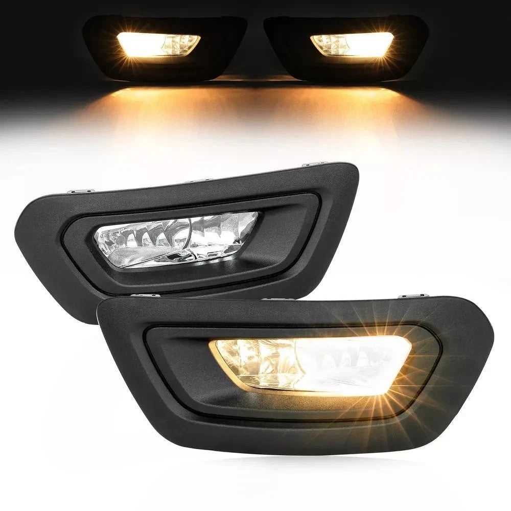 For Ford Transit 2020-2025 Fog Lights Left & Right Side W/Cover Bezels & Bulbs