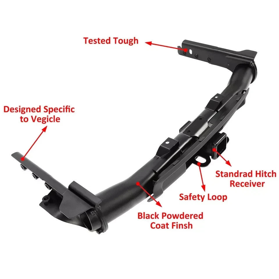For Jeep Grand Cherokee 2011-2022 Trailer Hitch Receiver Towing W/Bezel Class IV
