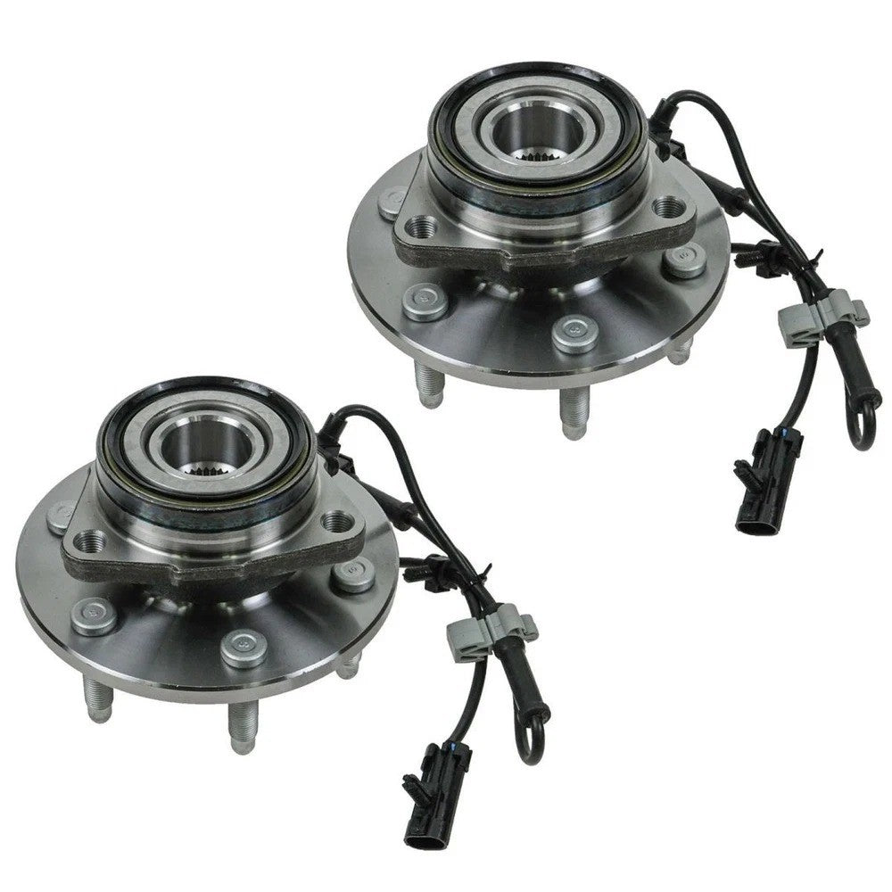 4WD Front Wheel Hub Bearings For Chevy Silverado GMC Sierra 1500 Tahoe 6 Lugs