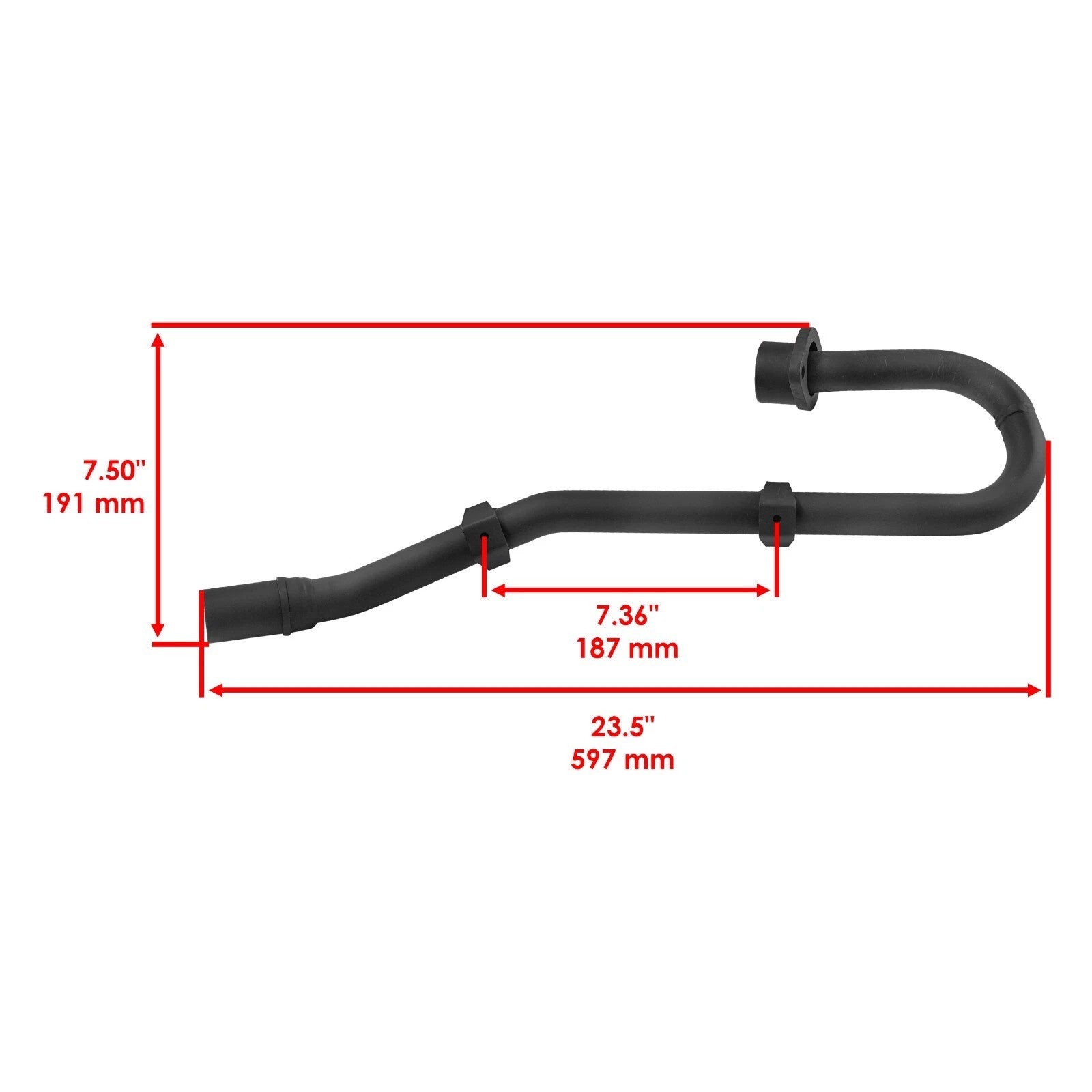 Exhaust Muffler Pipe W/ Gaskets for Honda TRX300EX Sportrax 300 2X4 1993-2008