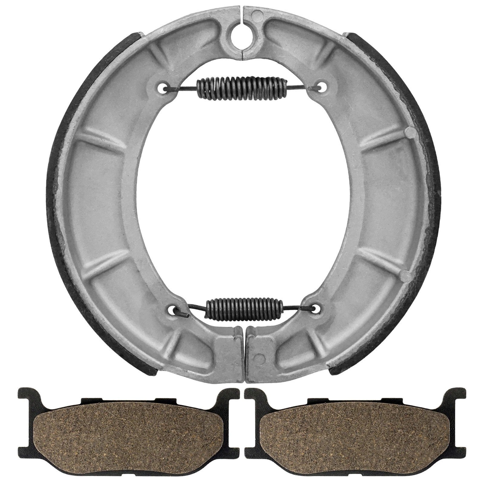 Front Brake Pads & Rear Shoes for Yamaha XVS650A V-Star 650 Classic 1998-2010
