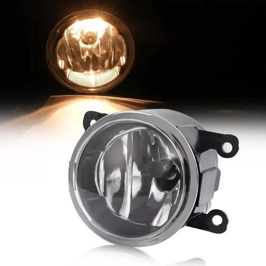 HECASA Fog Light Assembly Clear For RAM 1500 2019-2024 Jeep Renegade 2015-2023