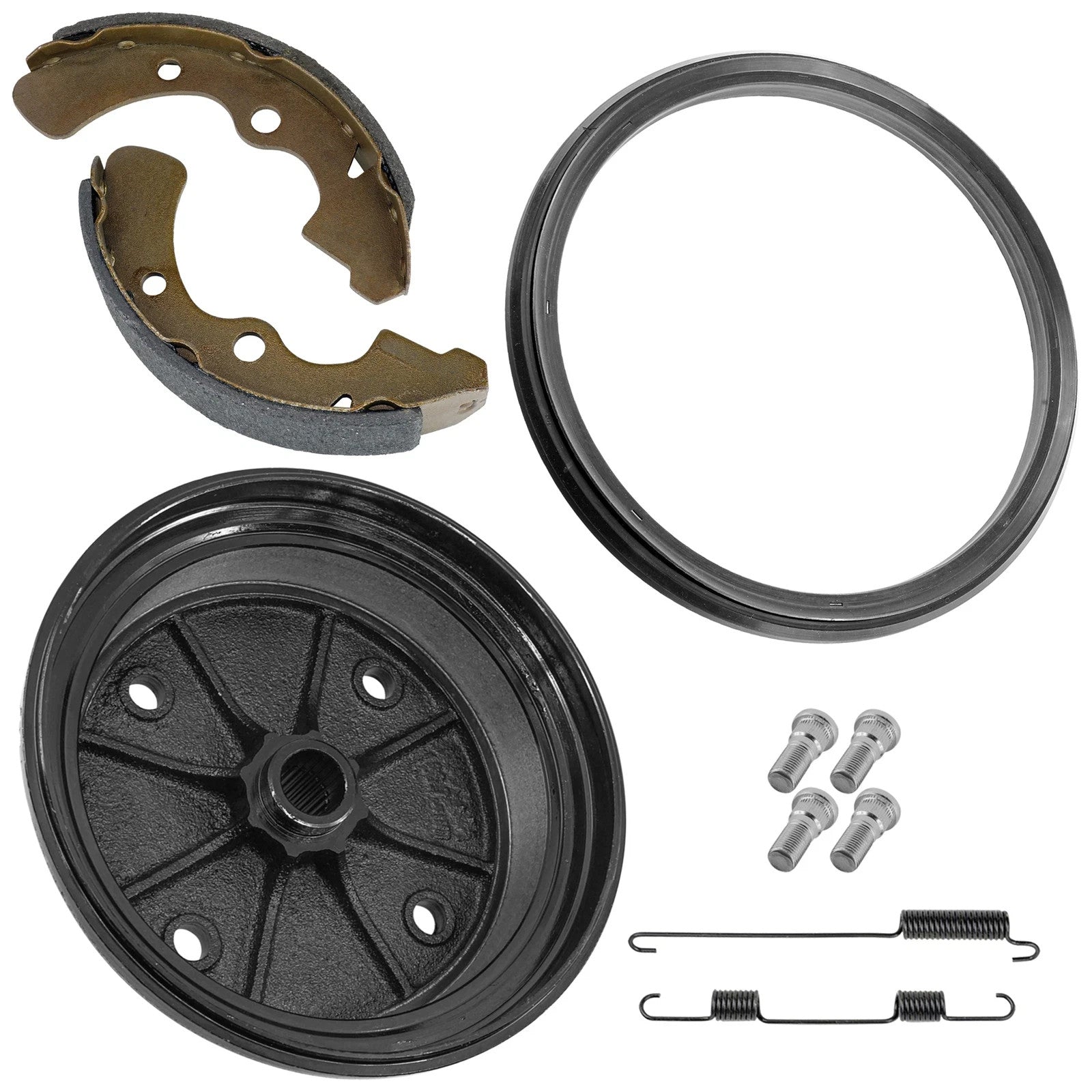 Front Brake Drum w/ Shoes fits Kawasaki Mule 3010 KAF620 KAF950 2001 2002 - 2008