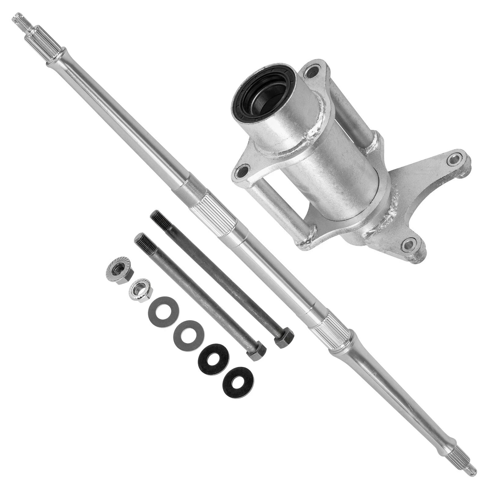 For Yamaha Banshee 350 Rear Axle Shaft w/ Housing Carrier Hub Bolt YFZ350 89-06 