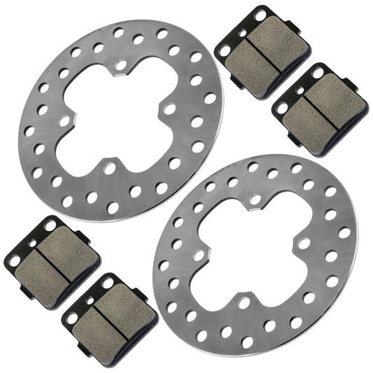 2 Front Brake Disc Rotor for Honda Rancher 420 TRX420FM 4x4 2014 - 2022 w/ Pads