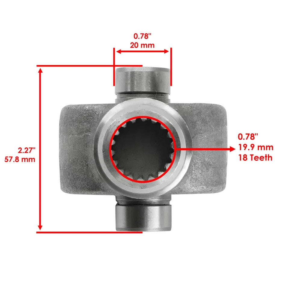 Front Drive Shaft Yoke W/U-Joint for Yamaha Grizzly 350 IRS /Grizzly 660 YFM660
