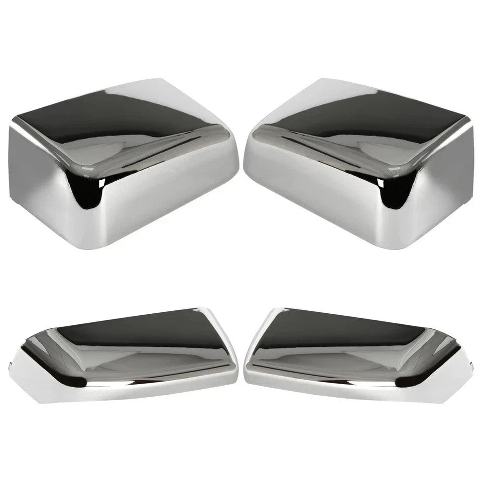 For 2014-2019 Chevy Silverado GMC Sierra Tow Mirror Cap Cover Chrome Left Right