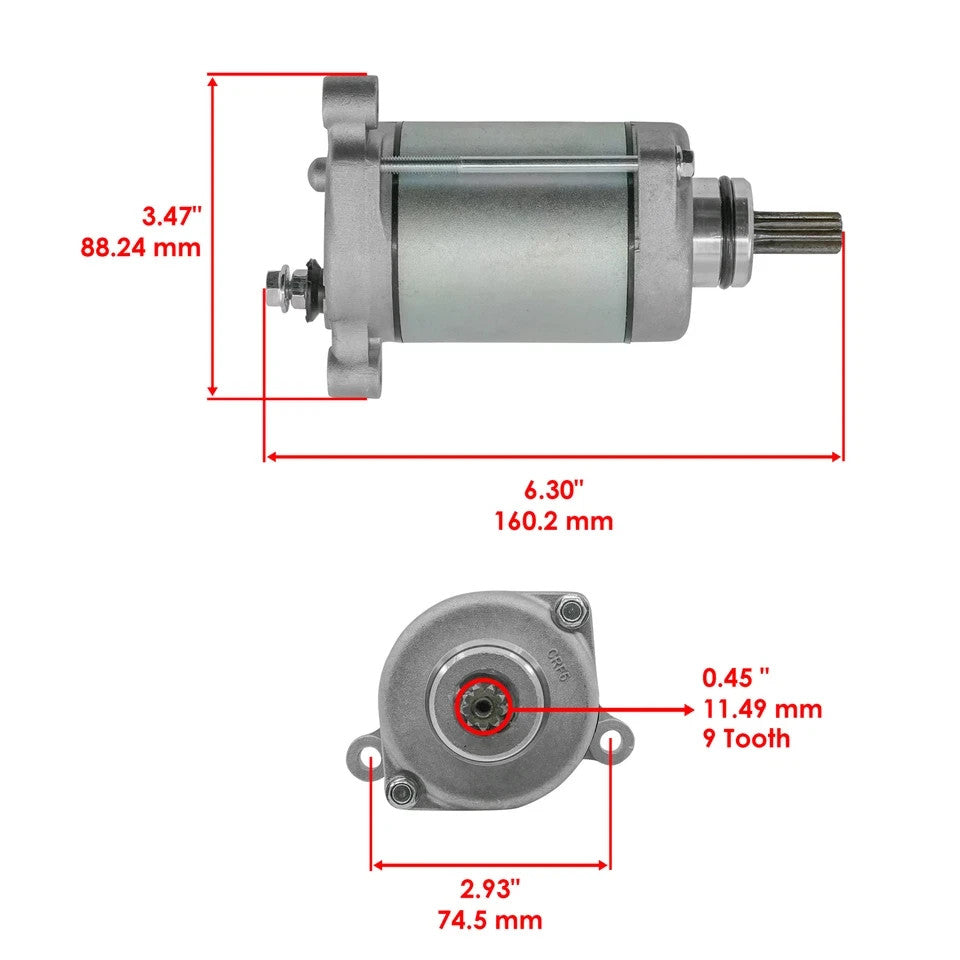 Caltric Starter Motor For Kawasaki Ninja ZX -10R KRT Edition 2016-2018
