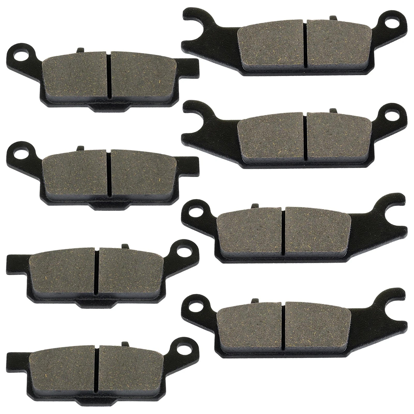 Front and Rear Brake Pads for Yamaha Grizzly 700 YFM700 4WD EPS 2007-2024