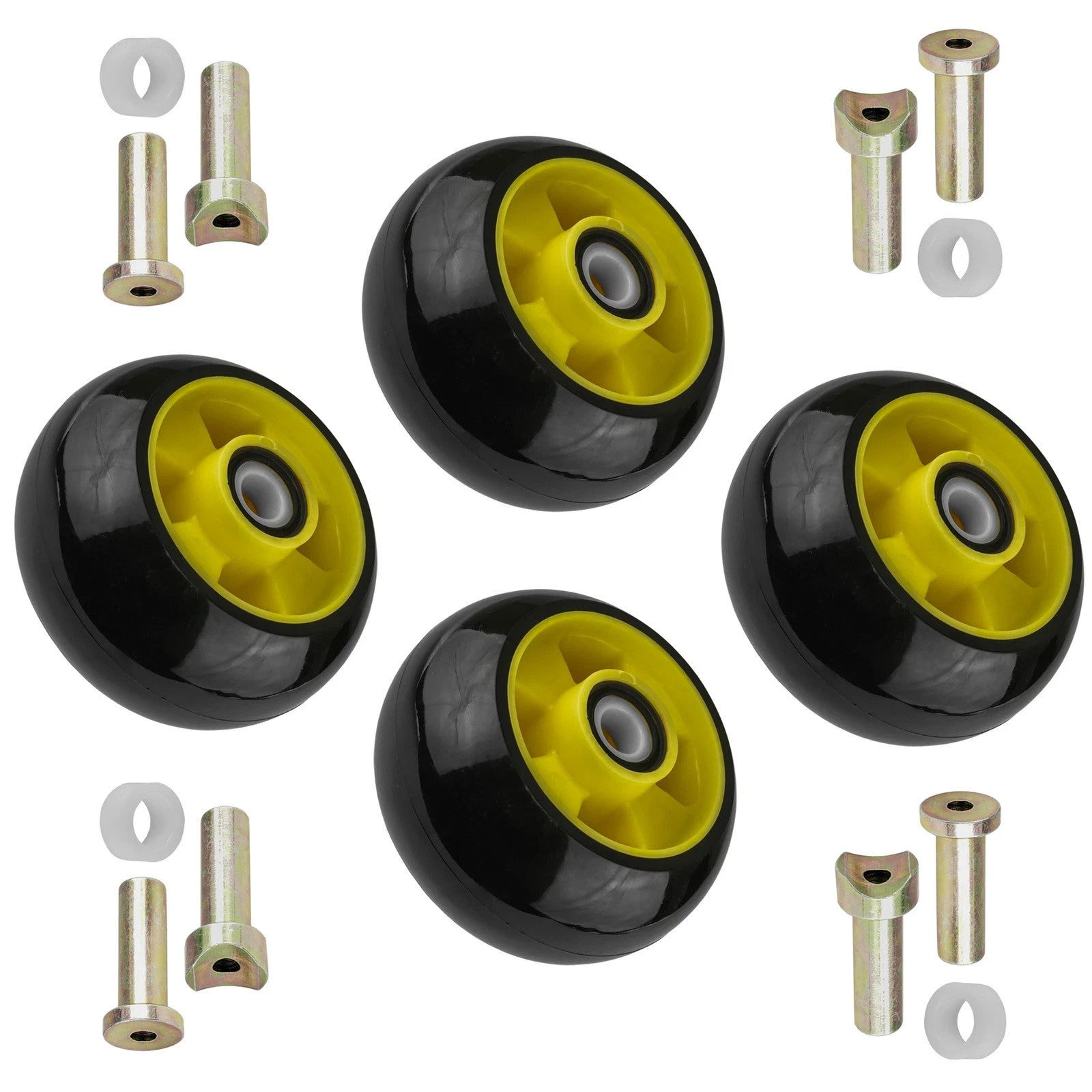 4 Deck Wheel Kit for John Deere GT225 GT235 GT245 with 48" and 54" Deck AM125172