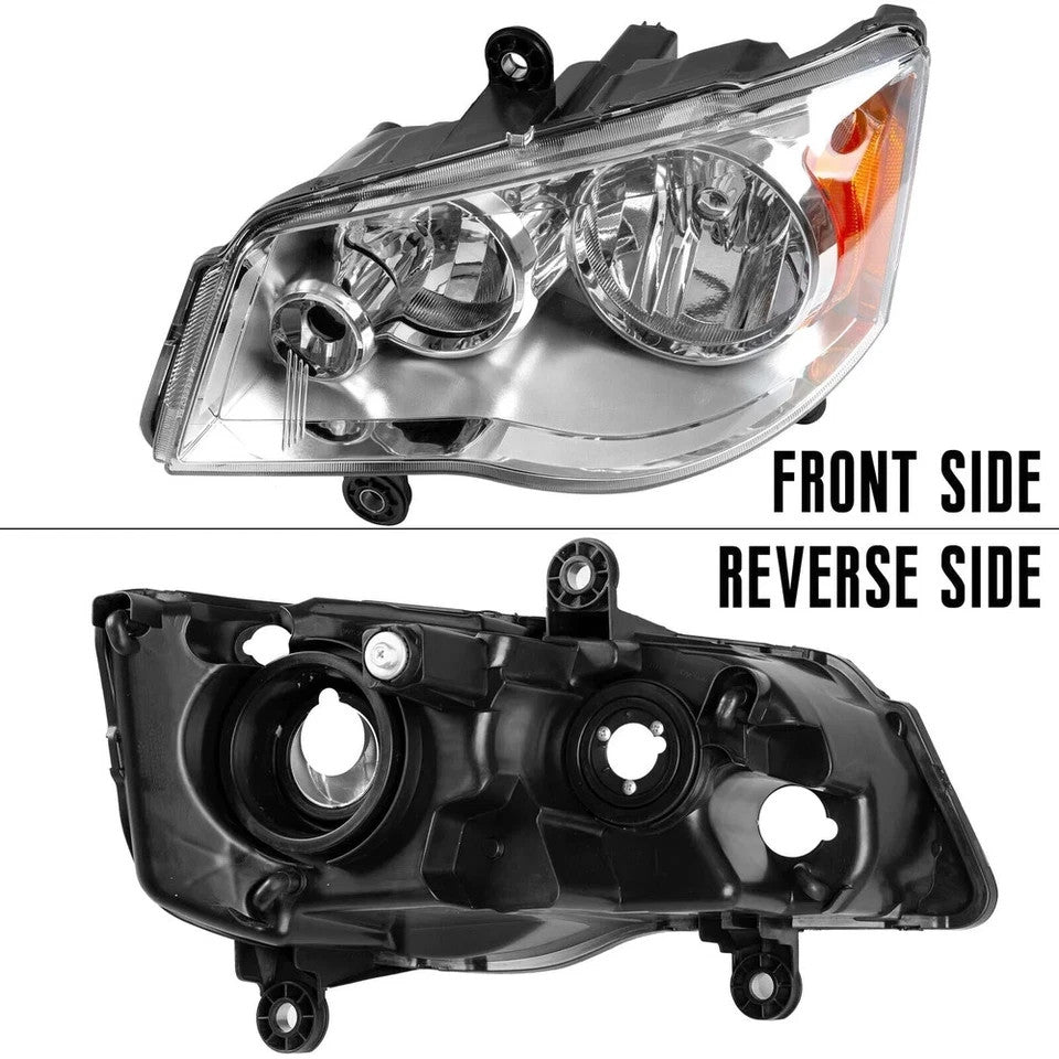 Headlight Left Driver For 11-20 Dodge Grand Caravan/08-16 Chrysler Town Country