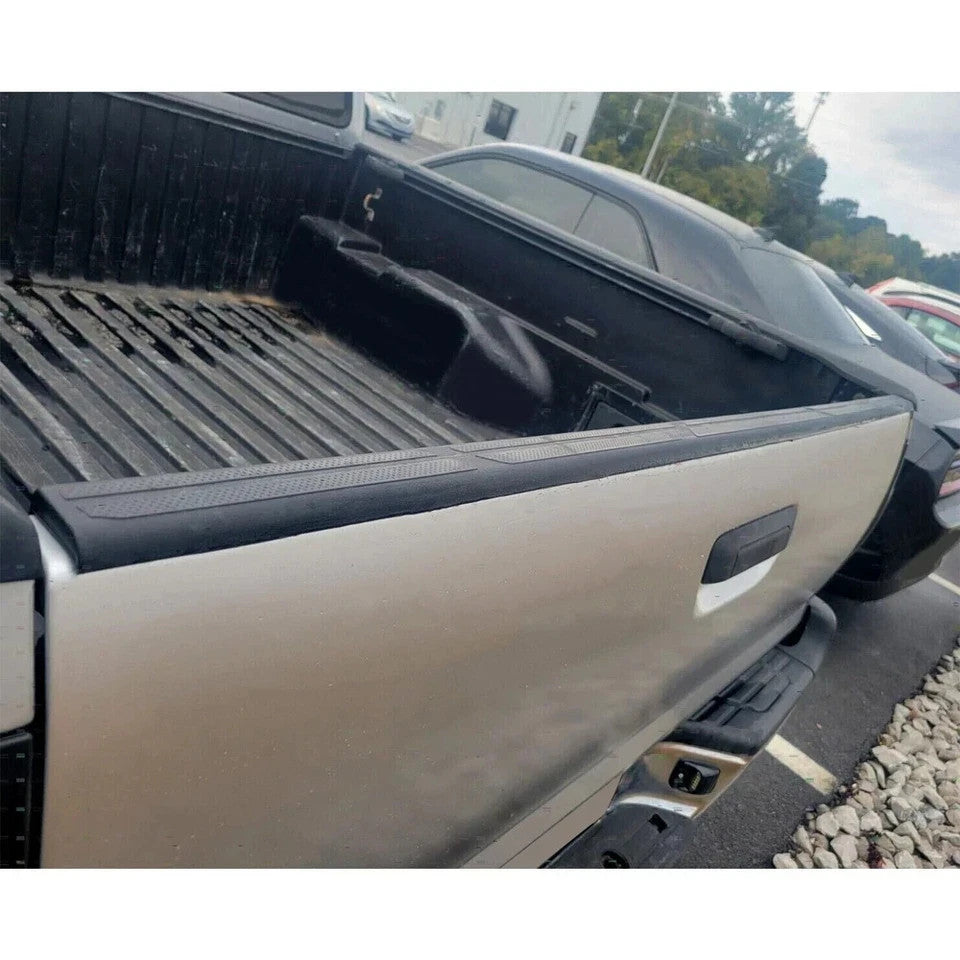 Black Tailgate Cover Molding Top Cap Protector Fit For 2005-2015 Toyota Tacoma