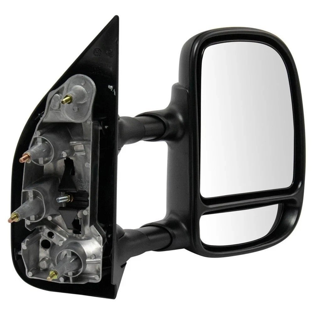 Manual Dual Arm Telescoping Mirror Passenger Right RH for Ford Van Econoline