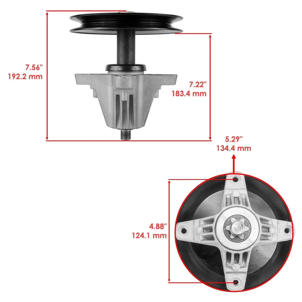 Caltric 918-05078A 618-05078 Spindle Assembly For Cub Cadet  Troy-Bilt MTD Stens