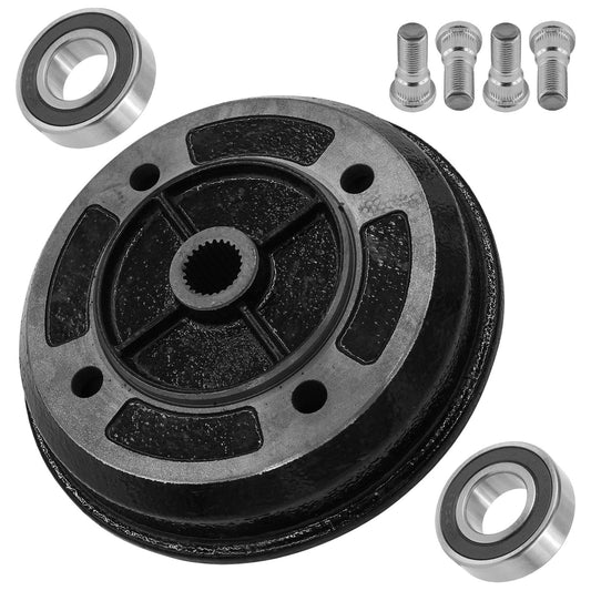 Rear Brake Drum W/Bearing Bolt For Kawasaki Mule 2510 KAF620A KAF620 A 4X4 94-00