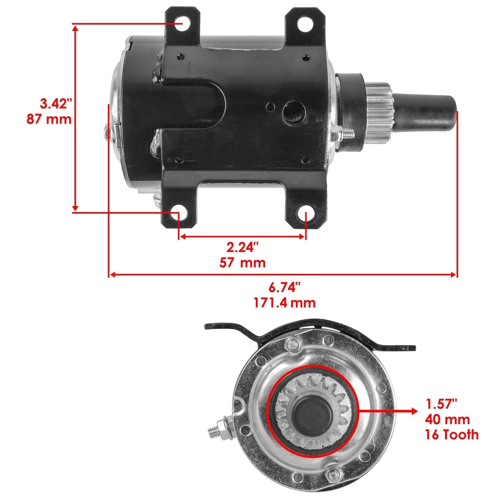 New 12V Starter for Tecumseh 36680 33605 33202 35763 35876