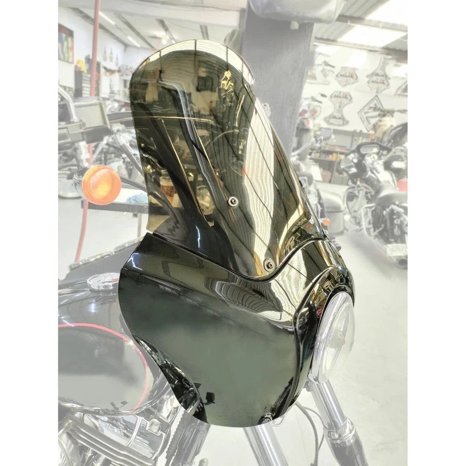 Front Headlight Fairing 15" Windshield For Harley Dyna Super Glide FXDXT T-Sport