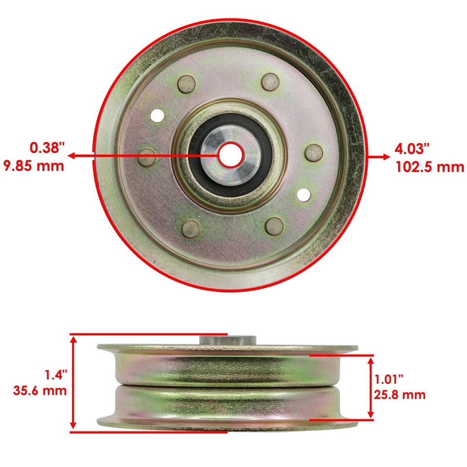 Caltric Deck Flanged Idler Pulley For Gravely 815043 42" 52" 60"