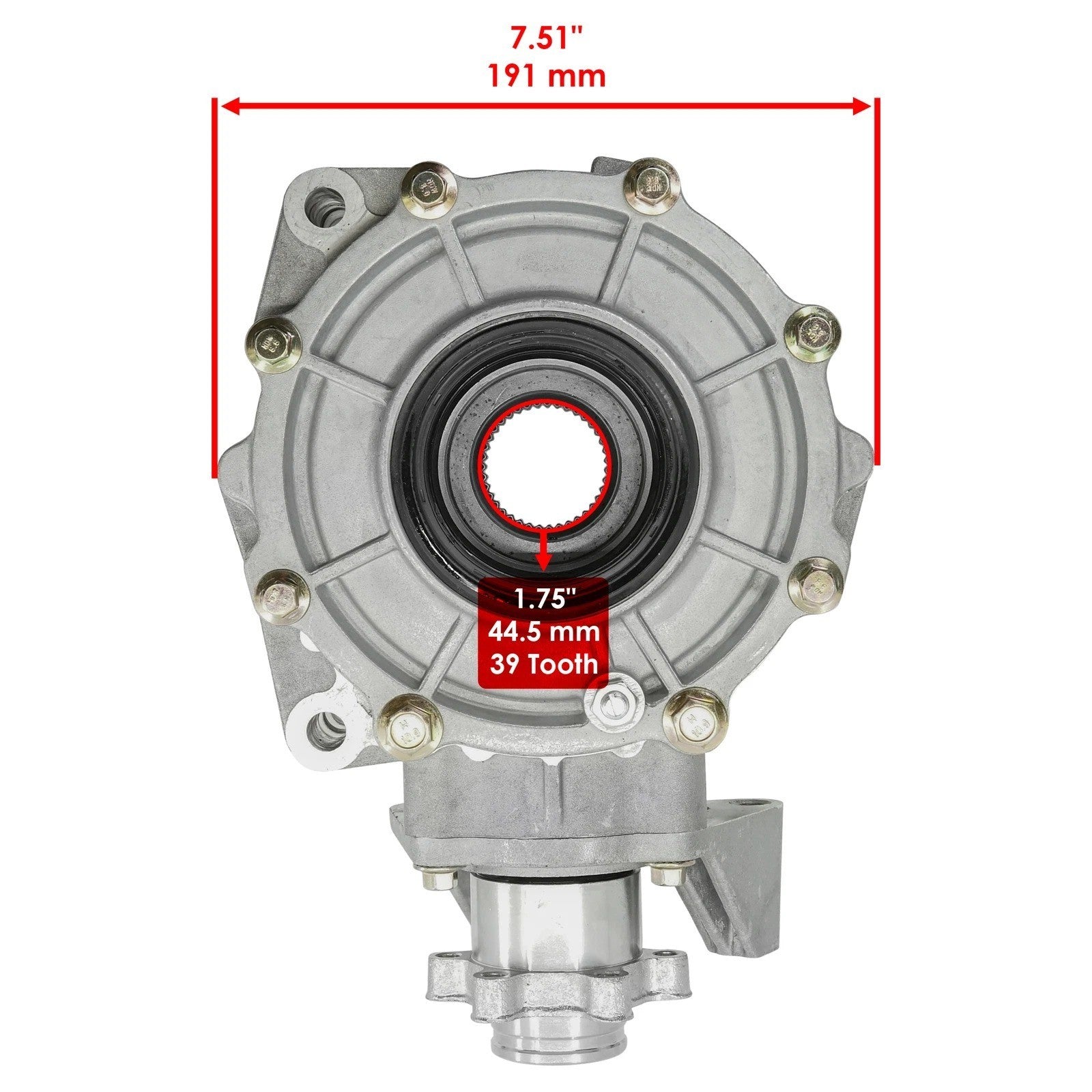 Complete Rear Differential For Yamaha Rhino 450 YXR450F YXR 450F 2006-2009