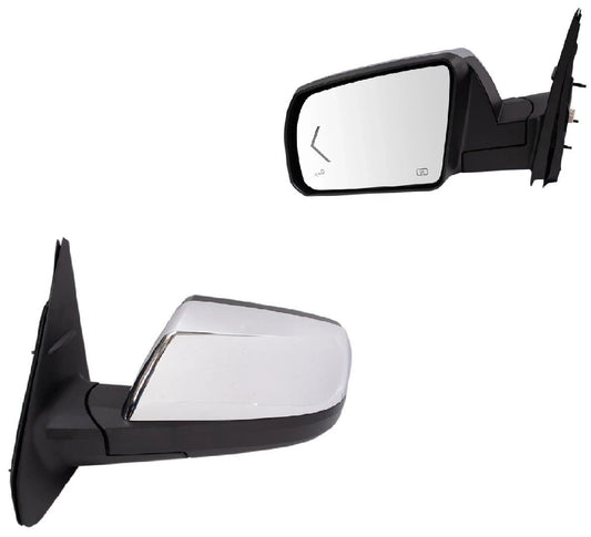 Power Fold Heat Signal Memory Chrome Mirror LH Driver Side for Toyota Sequoia