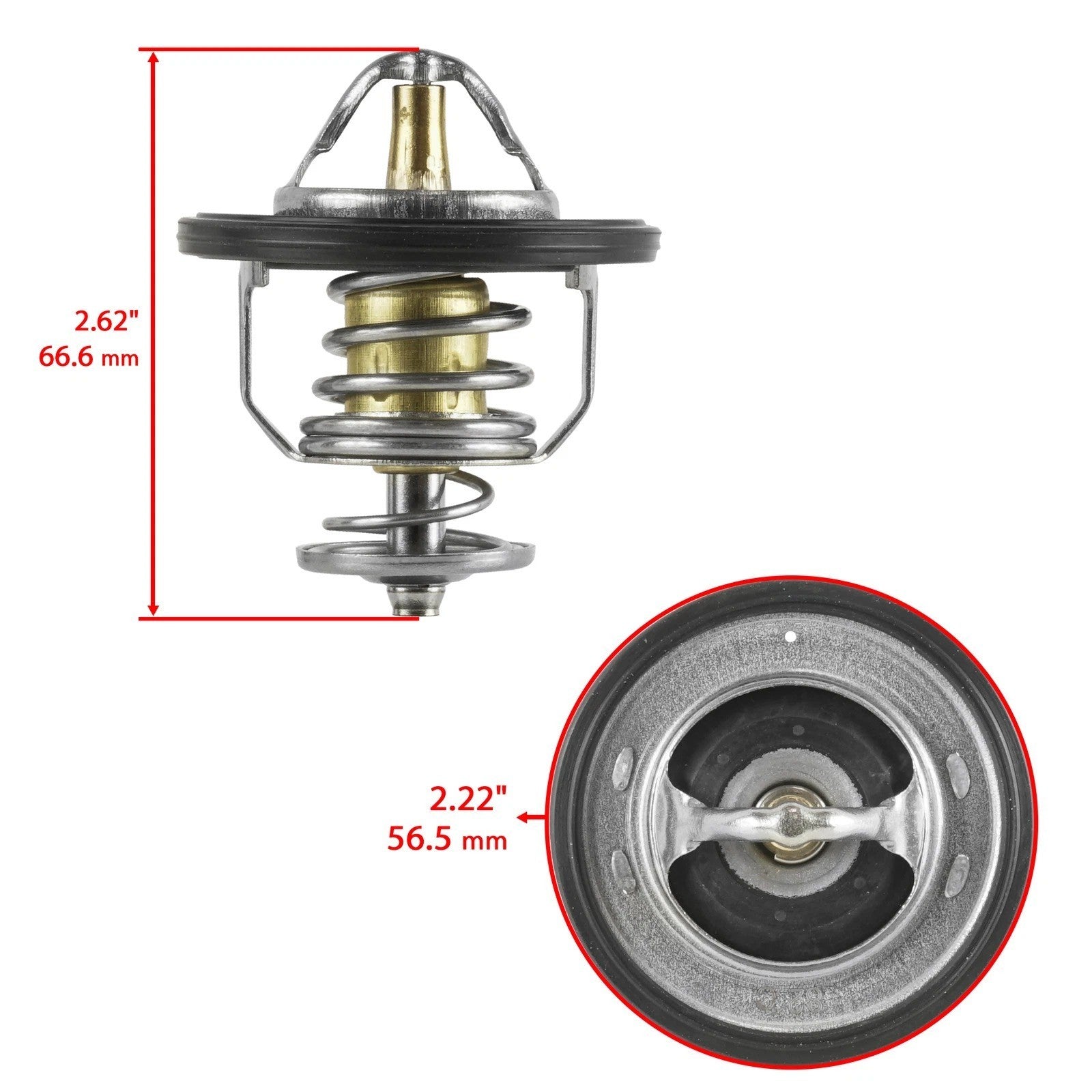 Caltric Thermostat W/O-Ring for Polaris 7052526 7052600 Thermostat UTV