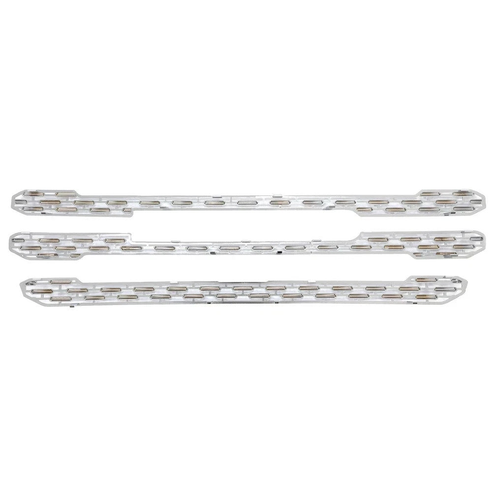 HECASA For GMC Sierra 1500 SLT 2019-2022 Chrome Grille Mesh Insert Grill Overlay