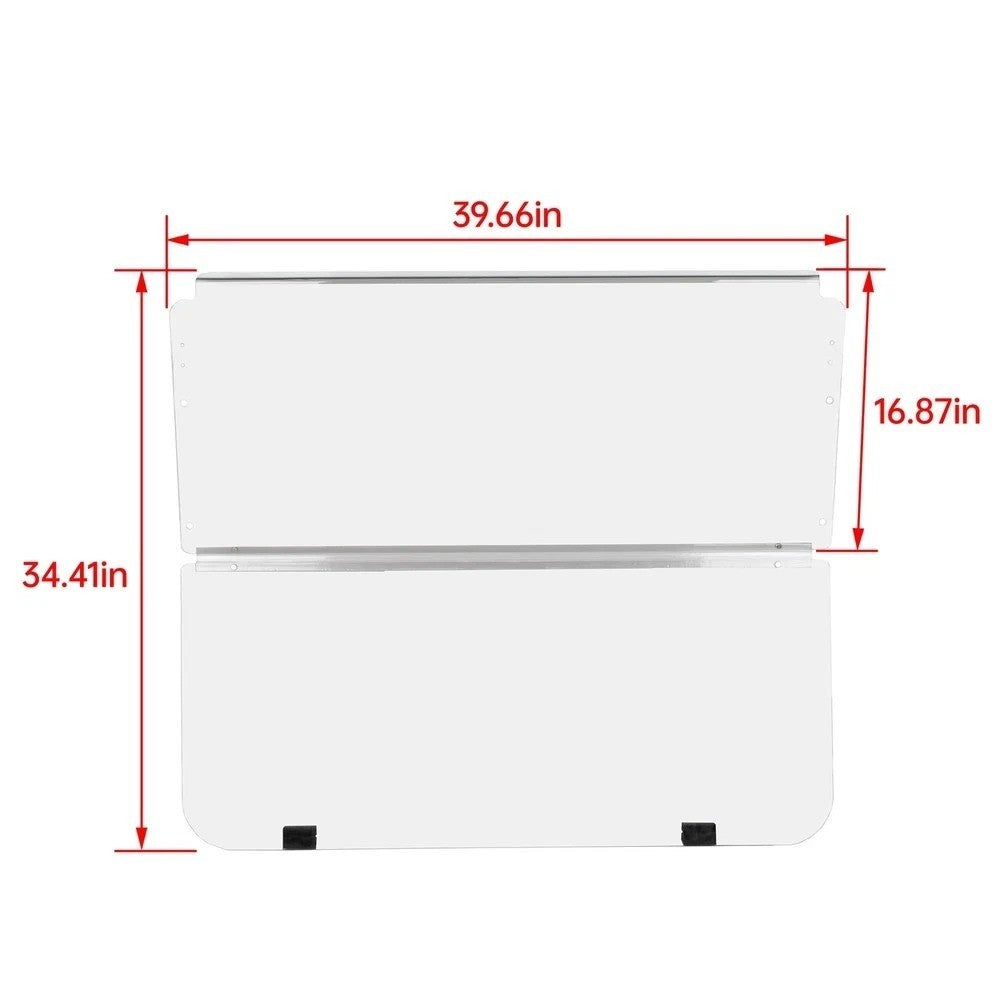 Folding Golf Cart PC Clear Windshield Windscreen For Club Car DS 1982-2000.5