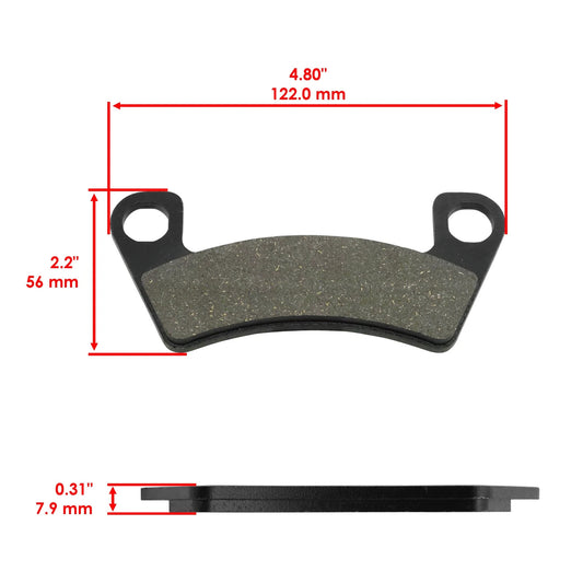 Brake Pads For John Deere XUV590i S4 , XUV835E, XUV835M, XUV835R Rear/Front