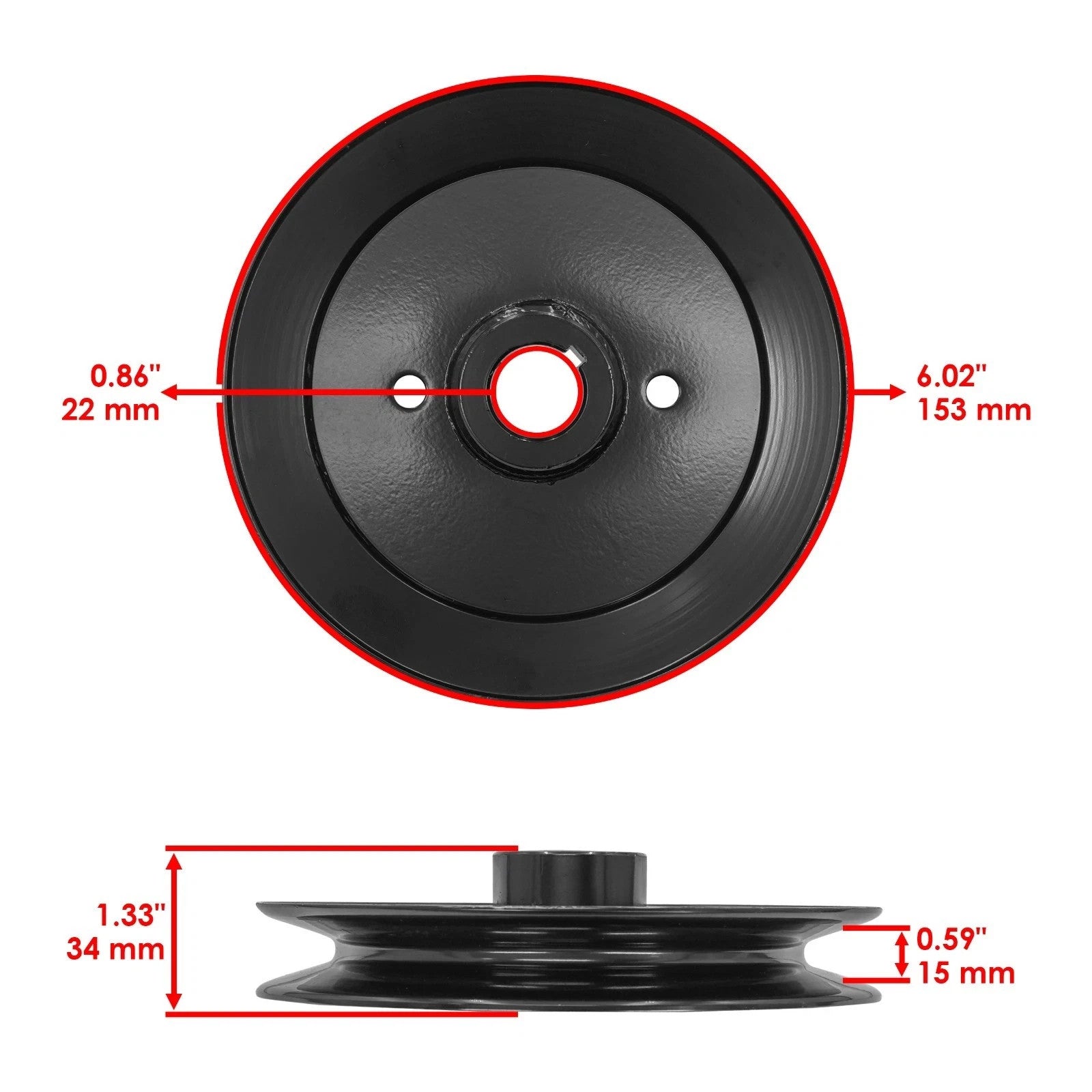 60" Deck Spindle & Pulley for Bad Boy ZT Avenger 2020-2025 033-4301-00