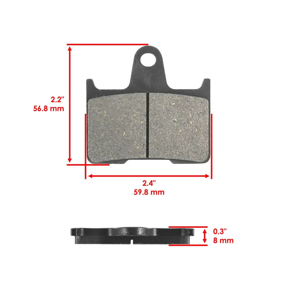 Front Rear Brake Pads for Harley Davidson XL1200T Sportster Super Low 2015-2019