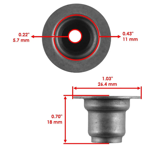 Valve Guide Seal & Valve spring seat for Polaris Ranger 800 2011-2017