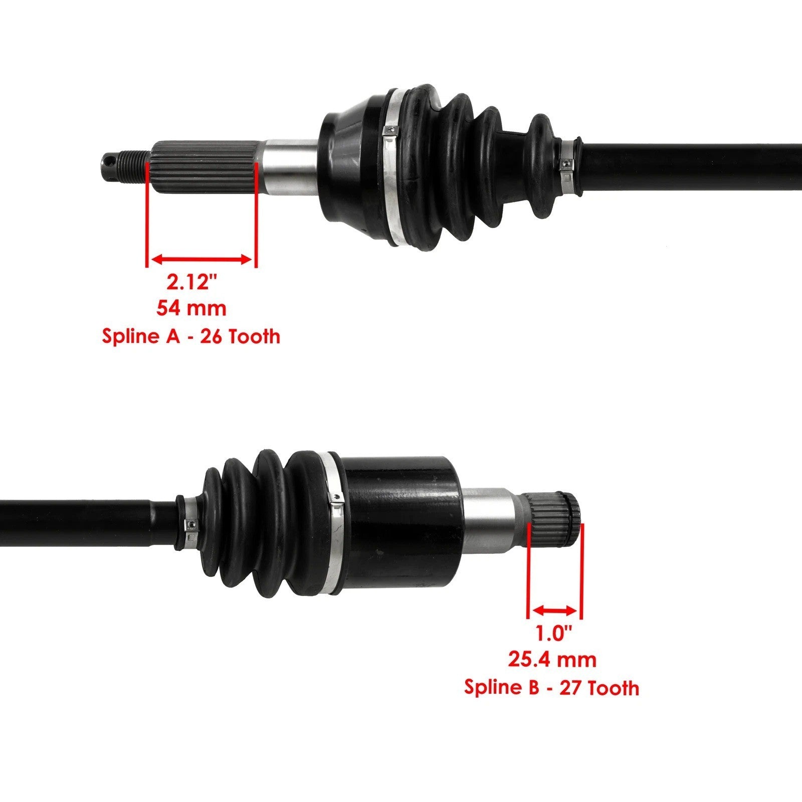 Rear Left / Right Complete CV Joint Axle for Polaris RZR 800 EFI 2008-2014