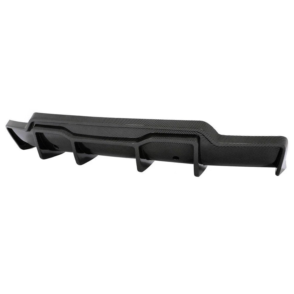 HECASA Carbon Fiber Color ABS Rear Lip Bumper Diffuser For Tesla Model 3 2017-23