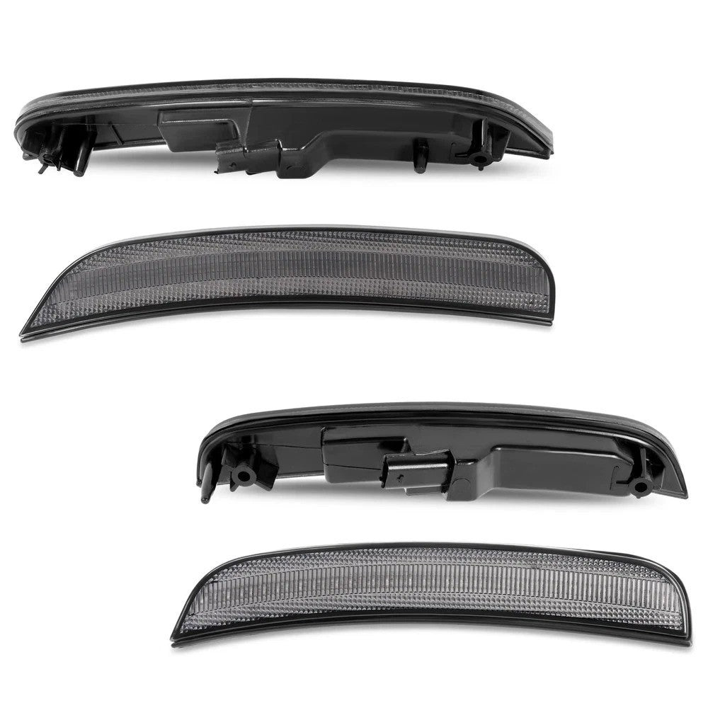 Smoke/Black LED Front Rear Side Marker Light Set For Chrysler 300 300C/S 15-23