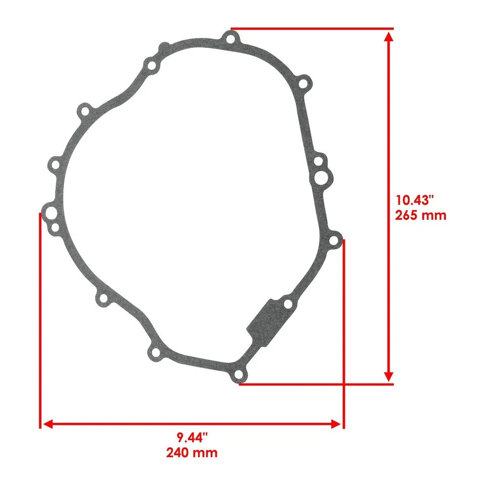 for Yamaha Wolverine 350 YFM350 2x4 YFM35X 2006 2007 2008 2009 Stator Gasket