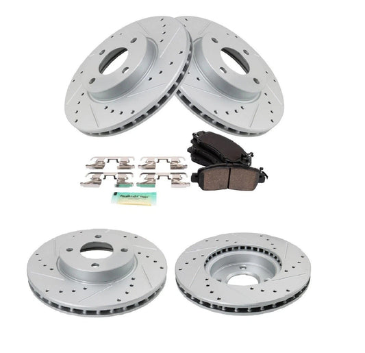 Performance Front Brake Pad & Rotor Kit Premium G-Coated Ceramic Fits Nissan