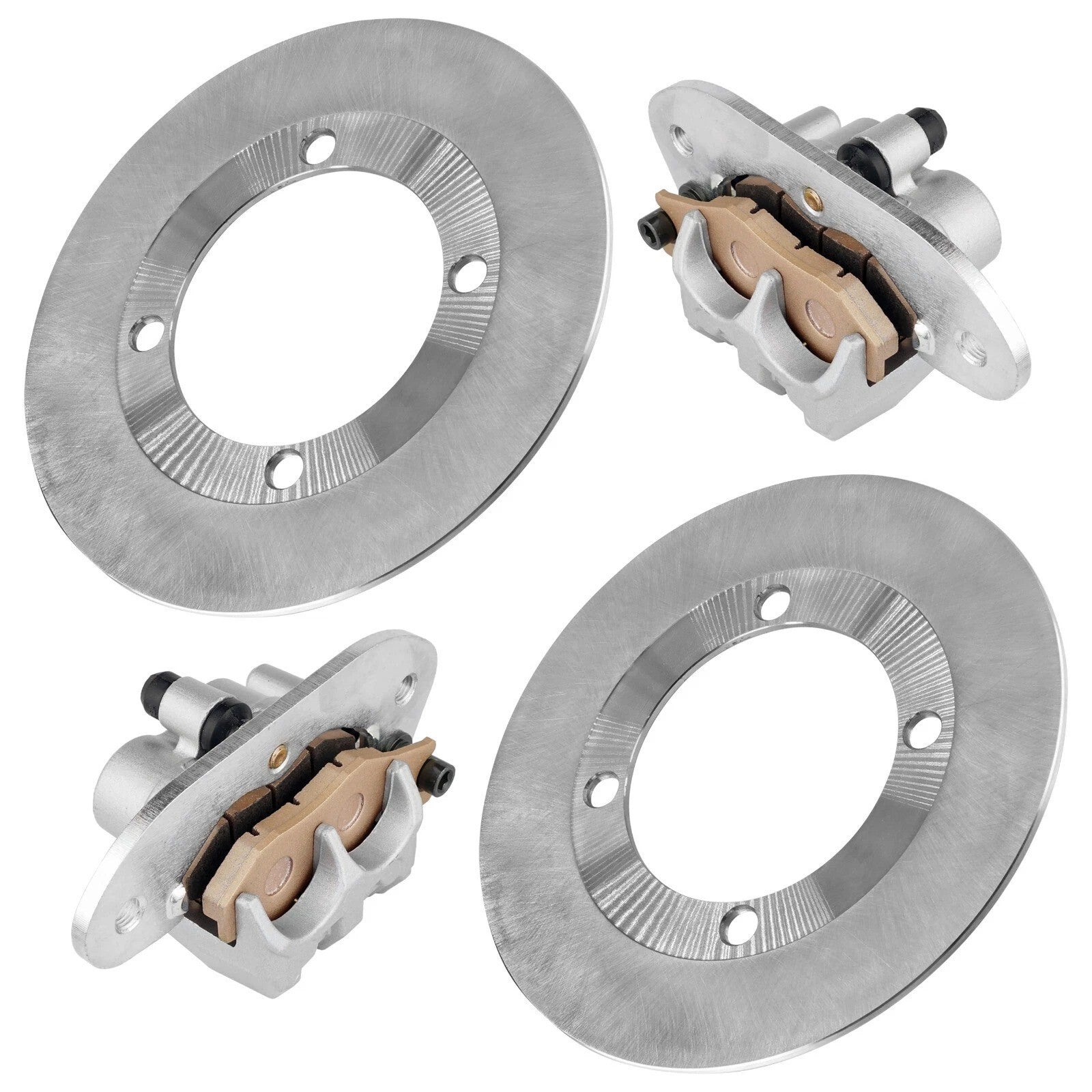Rear Brake Caliper And Disc Rotor W/Pad For Yamaha Rhino 700 YXR700 4X4 2008-13