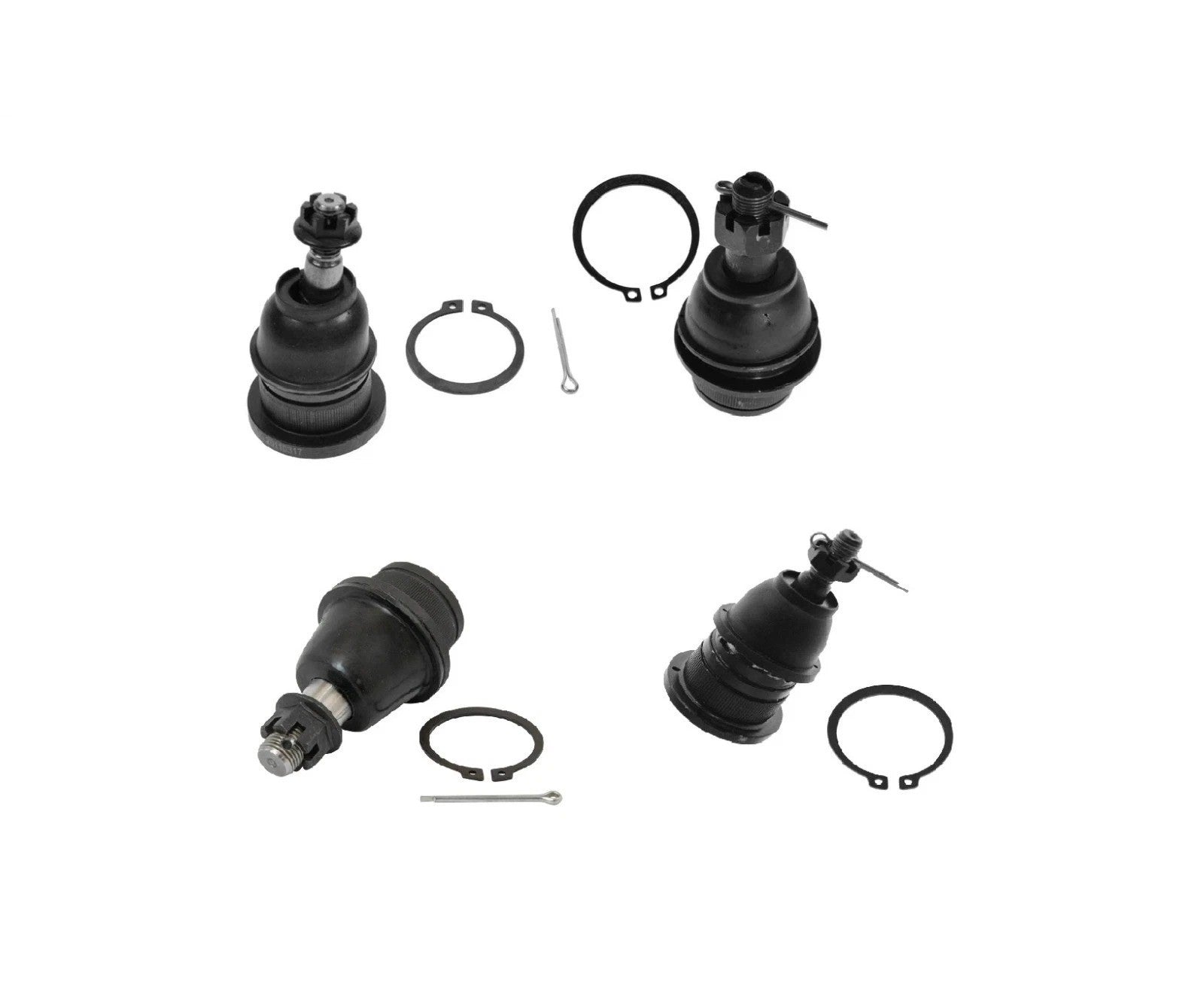 Front Upper & Lower Ball Joints Kit Set of 4 for Silverado Sierra Pickup Truck