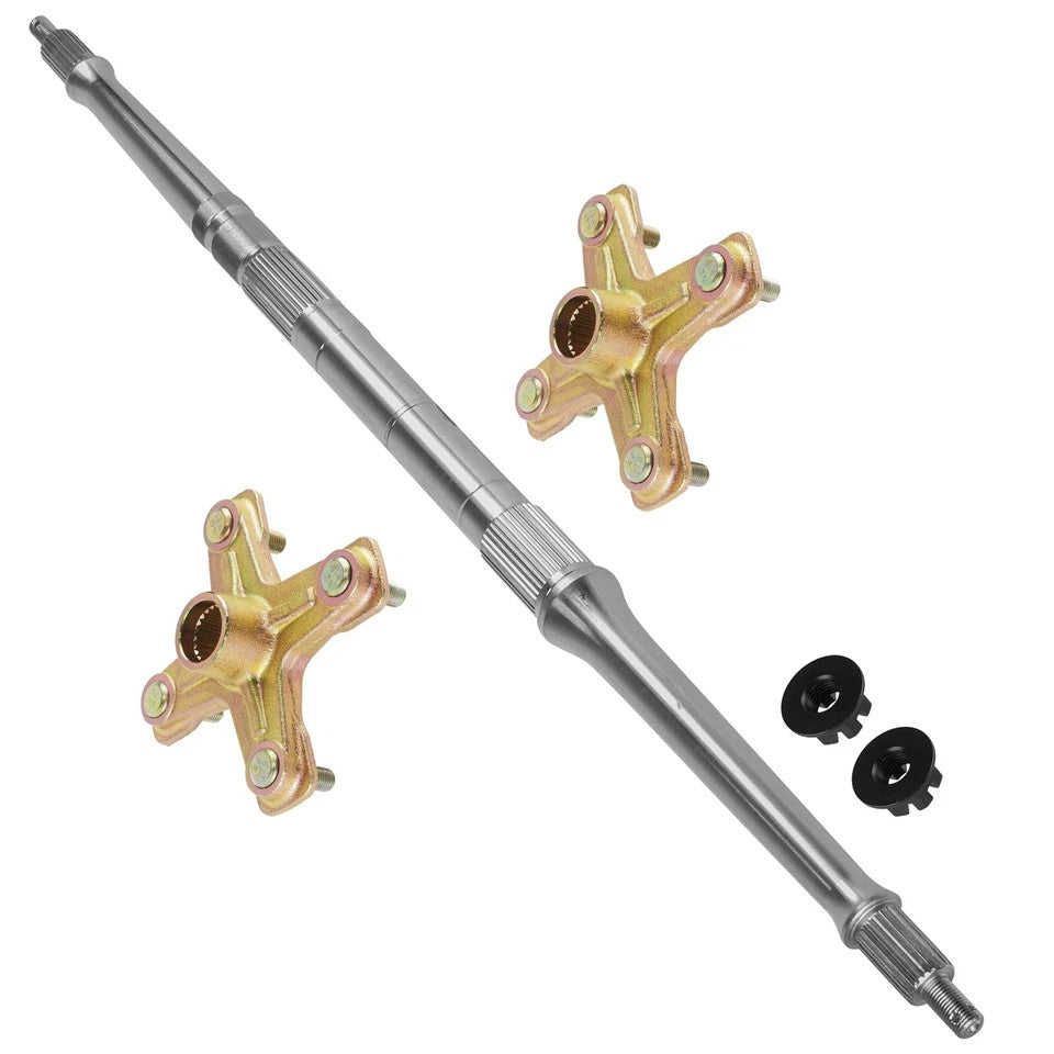 Rear Axle Shaft with Wheel Hub Nuts for Yamaha Raptor 660R YFM660R 2001-2005