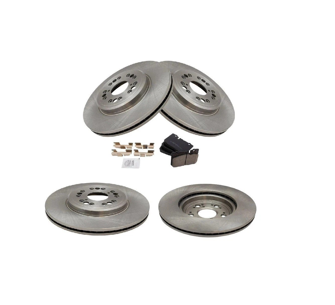 Front Brake Pad & Rotor Kit Brake Rotor For 1995-2000 Lexus LS400