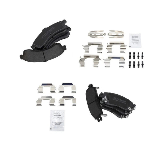 Premium Posi Semi Metallic Brake Pad Front & Rear Kit for GM SUV Truck