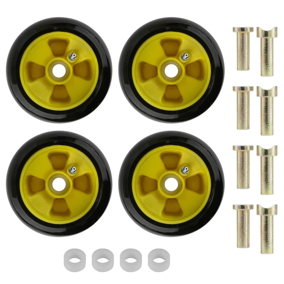 4 Deck Wheel Kit fits John Deere 240 245 260 265 285 320 with 48" Deck AM125172