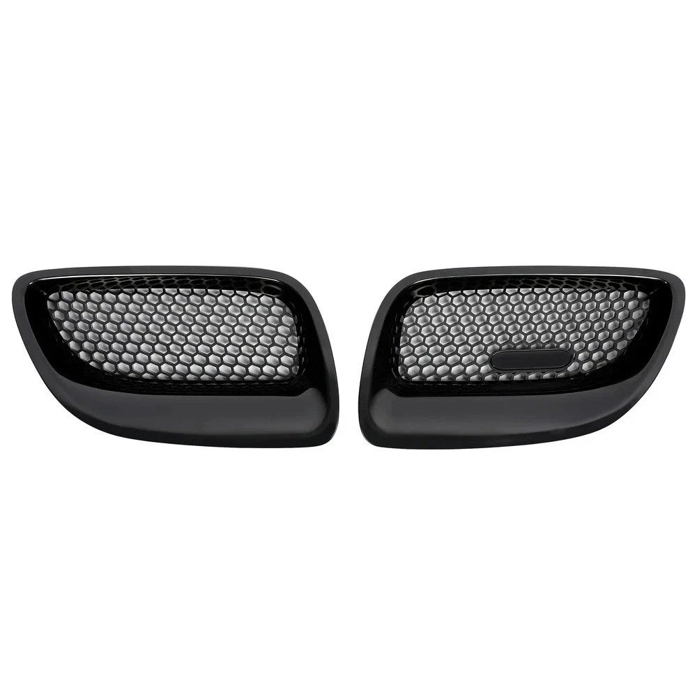 HECASA Pair ABS Front Bumper Grille Assembly Kit For Pontiac GTO 2004 2005 2006