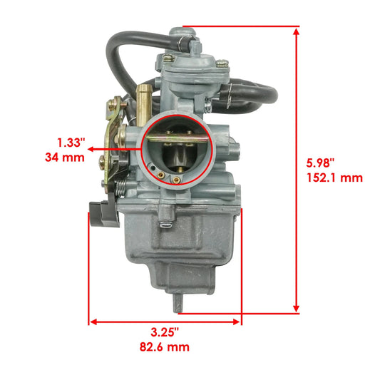 Carburetor For Honda Recon 250 TRX250TE 2X4 ES 2016-2025 16100-HS0-A01